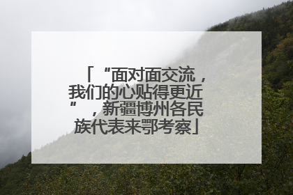 “面对面交流，我们的心贴得更近”，新疆博州各民族代表来鄂考察